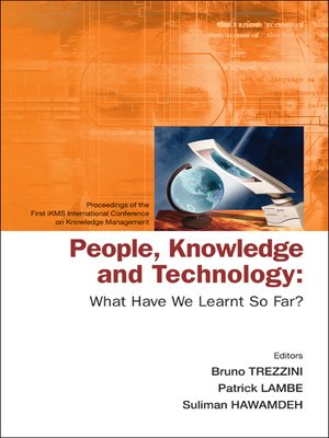 cover image of People, Knowledge and Technology